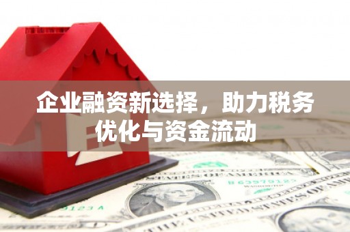 滁州企业融资新选择，助力税务优化与资金流动