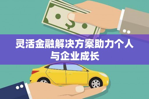 滁州灵活金融解决方案助力个人与企业成长