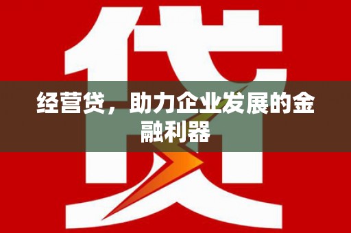 滁州经营贷，助力企业发展的金融利器