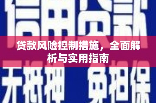 滁州贷款风险控制措施，全面解析与实用指南