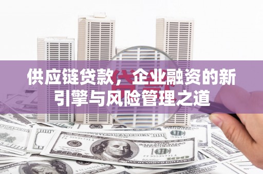 滁州供应链贷款，企业融资的新引擎与风险管理之道