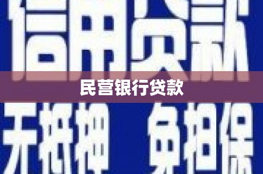 滁州民营银行贷款