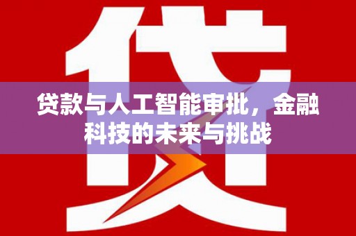 滁州贷款与人工智能审批，金融科技的未来与挑战