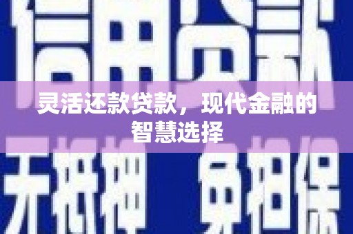 滁州灵活还款贷款，现代金融的智慧选择