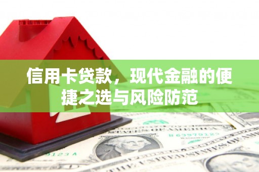 滁州信用卡贷款，现代金融的便捷之选与风险防范