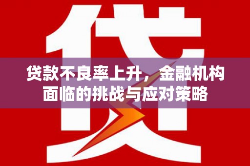 滁州贷款不良率上升，金融机构面临的挑战与应对策略