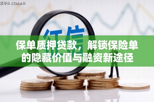 滁州保单质押贷款，解锁保险单的隐藏价值与融资新途径