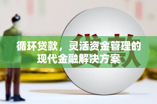 滁州循环贷款，灵活资金管理的现代金融解决方案