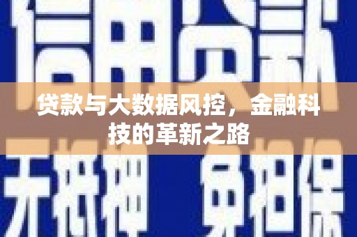 滁州贷款与大数据风控，金融科技的革新之路