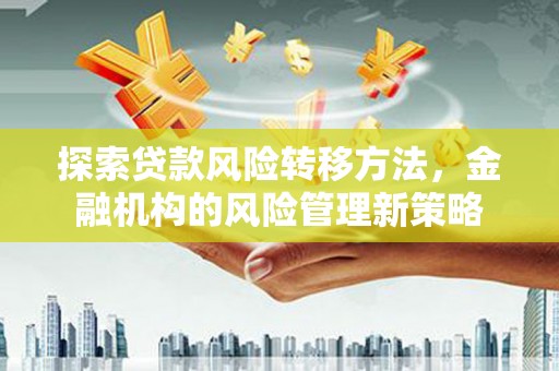 滁州探索贷款风险转移方法，金融机构的风险管理新策略