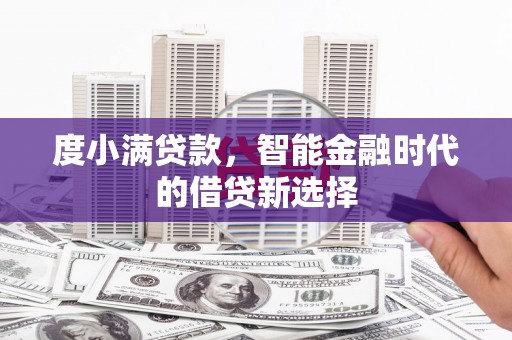 滁州度小满贷款，智能金融时代的借贷新选择