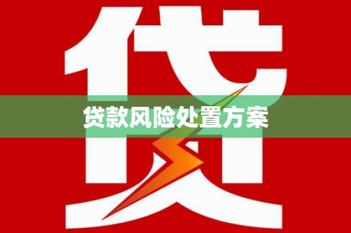 滁州贷款风险处置方案