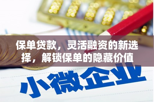 滁州保单贷款，灵活融资的新选择，解锁保单的隐藏价值