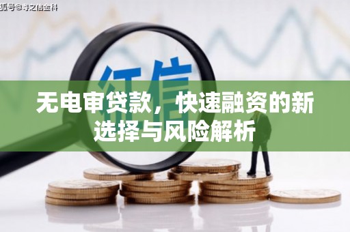 滁州无电审贷款，快速融资的新选择与风险解析