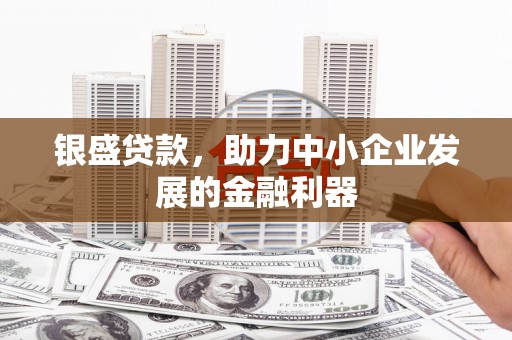 滁州银盛贷款，助力中小企业发展的金融利器