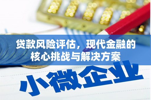 滁州贷款风险评估，现代金融的核心挑战与解决方案
