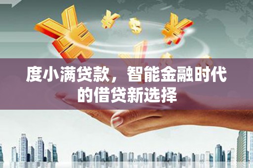 滁州度小满贷款，智能金融时代的借贷新选择