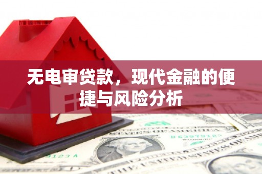 滁州无电审贷款，现代金融的便捷与风险分析