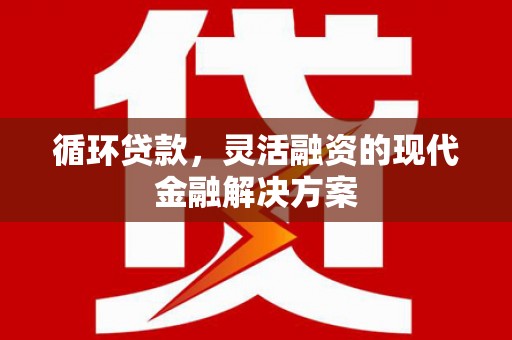 滁州循环贷款，灵活融资的现代金融解决方案