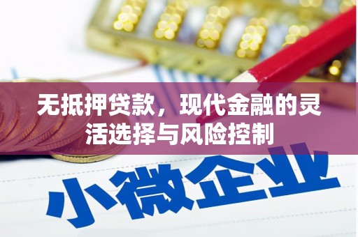 滁州无抵押贷款，现代金融的灵活选择与风险控制