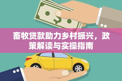 滁州畜牧贷款助力乡村振兴，政策解读与实操指南