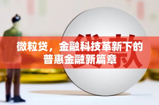滁州微粒贷，金融科技革新下的普惠金融新篇章