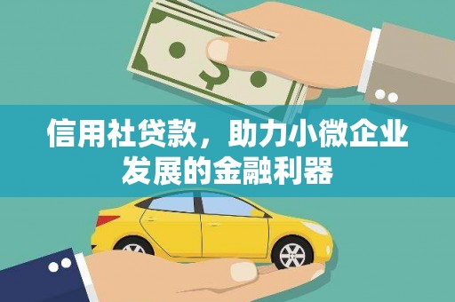 滁州信用社贷款，助力小微企业发展的金融利器