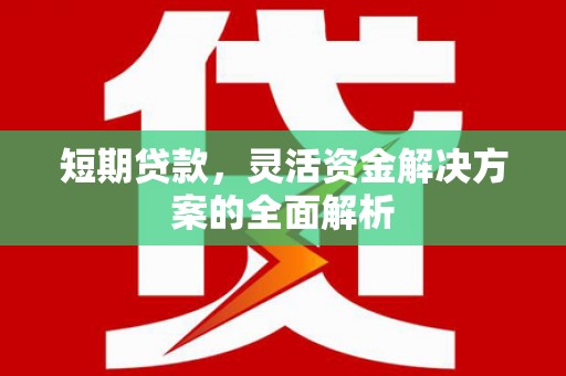 滁州短期贷款，灵活资金解决方案的全面解析