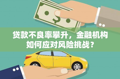 滁州贷款不良率攀升，金融机构如何应对风险挑战？