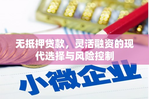 滁州无抵押贷款，灵活融资的现代选择与风险控制