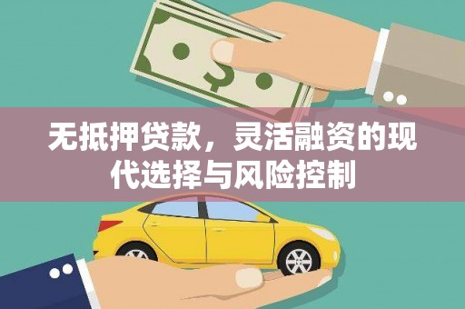 滁州无抵押贷款，灵活融资的现代选择与风险控制