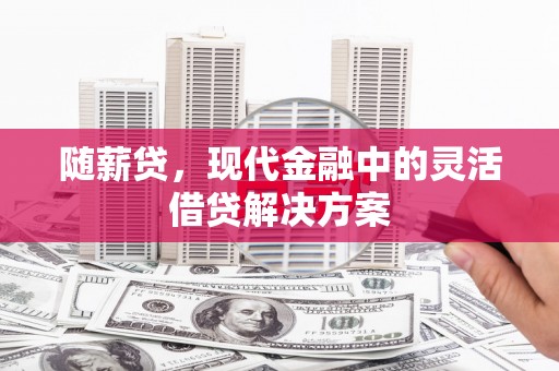 滁州随薪贷，现代金融中的灵活借贷解决方案