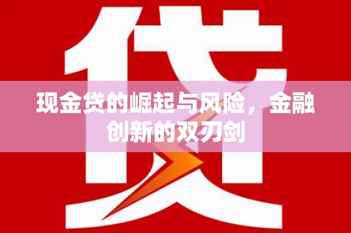 滁州现金贷的崛起与风险，金融创新的双刃剑