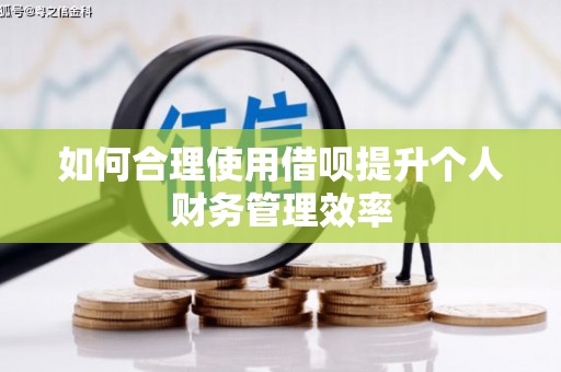 滁州如何合理使用借呗提升个人财务管理效率