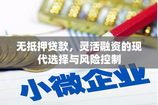 滁州无抵押贷款，灵活融资的现代选择与风险控制