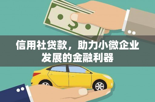 滁州信用社贷款，助力小微企业发展的金融利器