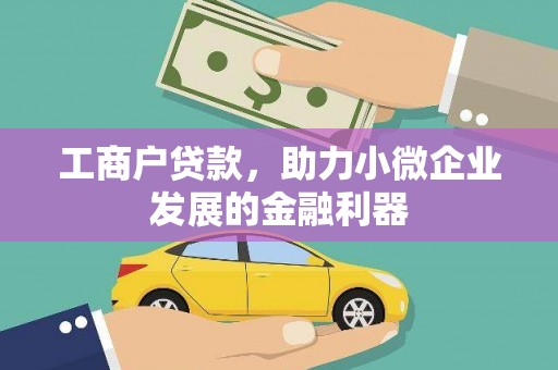 滁州工商户贷款，助力小微企业发展的金融利器