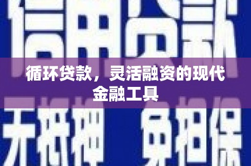 滁州循环贷款，灵活融资的现代金融工具