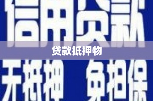 滁州贷款抵押物