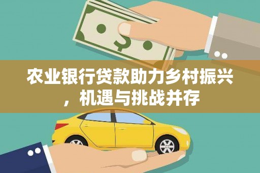滁州农业银行贷款助力乡村振兴，机遇与挑战并存