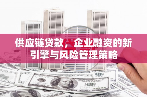 滁州供应链贷款，企业融资的新引擎与风险管理策略