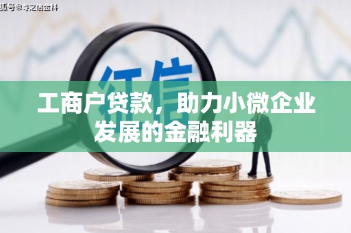 滁州工商户贷款，助力小微企业发展的金融利器