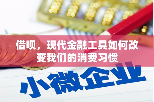 滁州借呗，现代金融工具如何改变我们的消费习惯