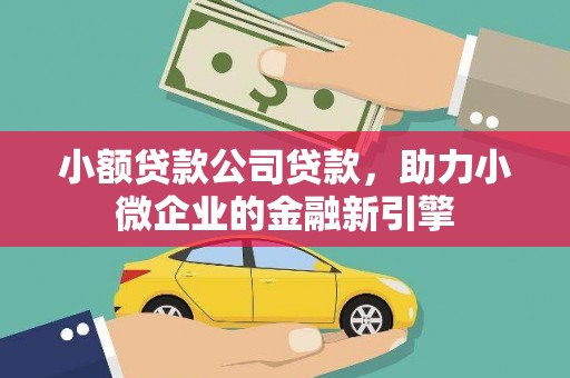 滁州小额贷款公司贷款，助力小微企业的金融新引擎