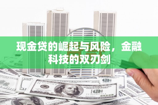 滁州现金贷的崛起与风险，金融科技的双刃剑