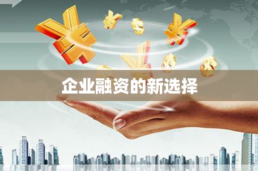 滁州企业融资的新选择