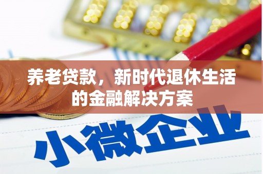 滁州养老贷款，新时代退休生活的金融解决方案