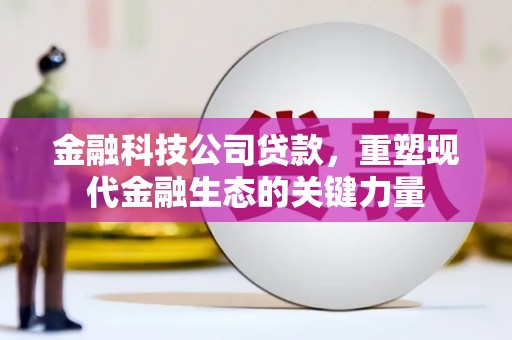 滁州金融科技公司贷款，重塑现代金融生态的关键力量