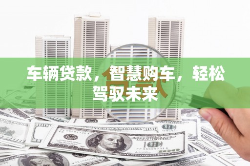 滁州车辆贷款，智慧购车，轻松驾驭未来