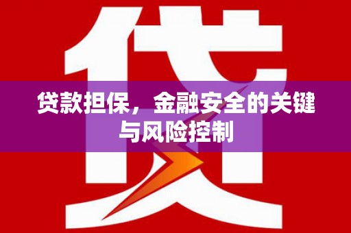 滁州贷款担保，金融安全的关键与风险控制